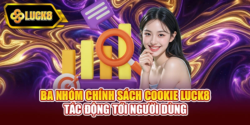 Ba nhóm chính sách cookie Luck8 tác động tới người dùng